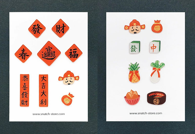 日日野餐 過年文化系列 耳環耳夾別針(多款可選)